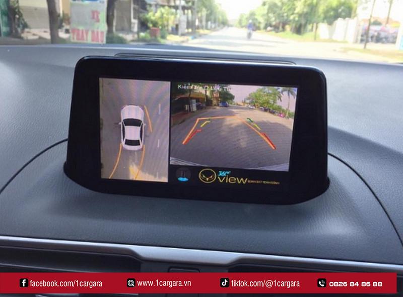 Camera 360 độ ô tô cung cấp góc nhìn toàn cảnh chính xác