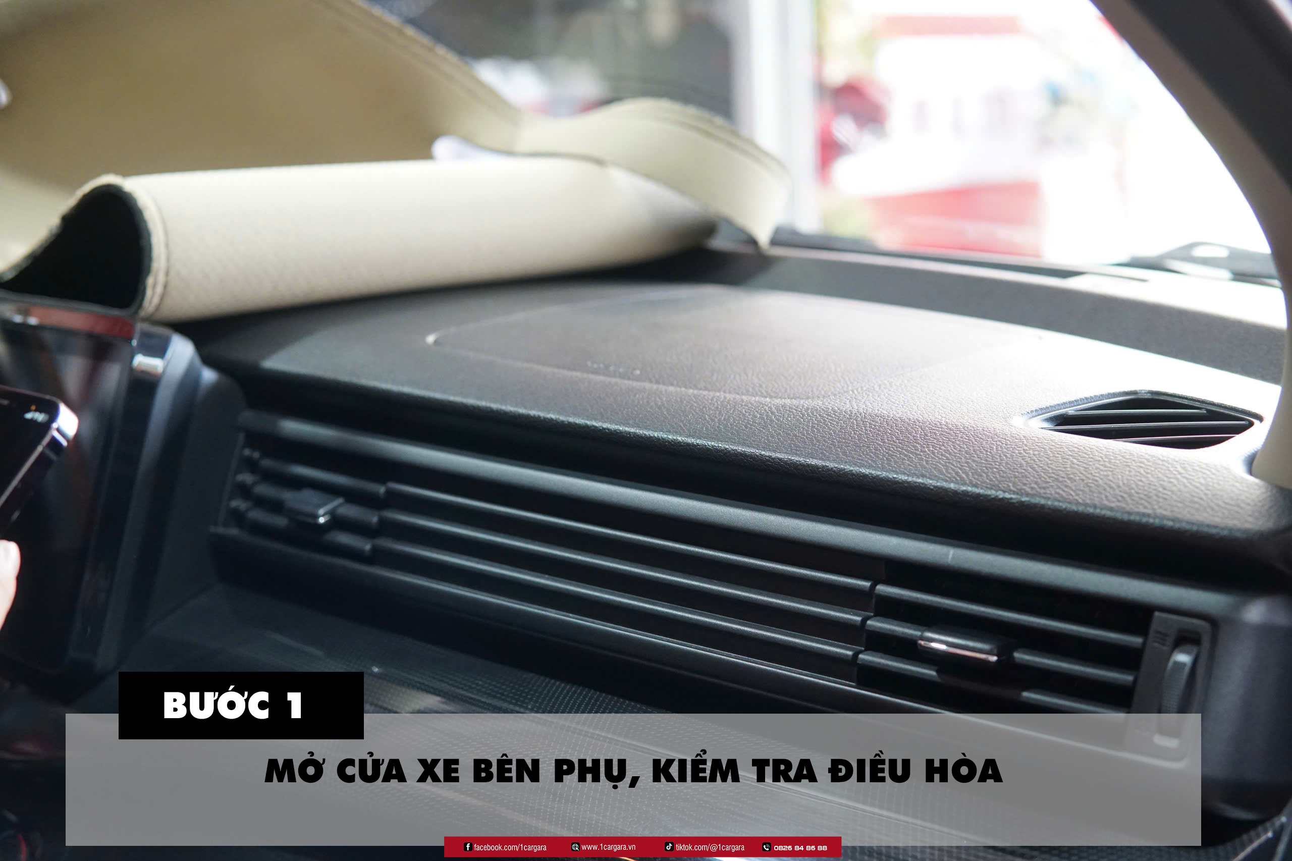 Mo cua xe ben phu va kiem tra dieu hoa