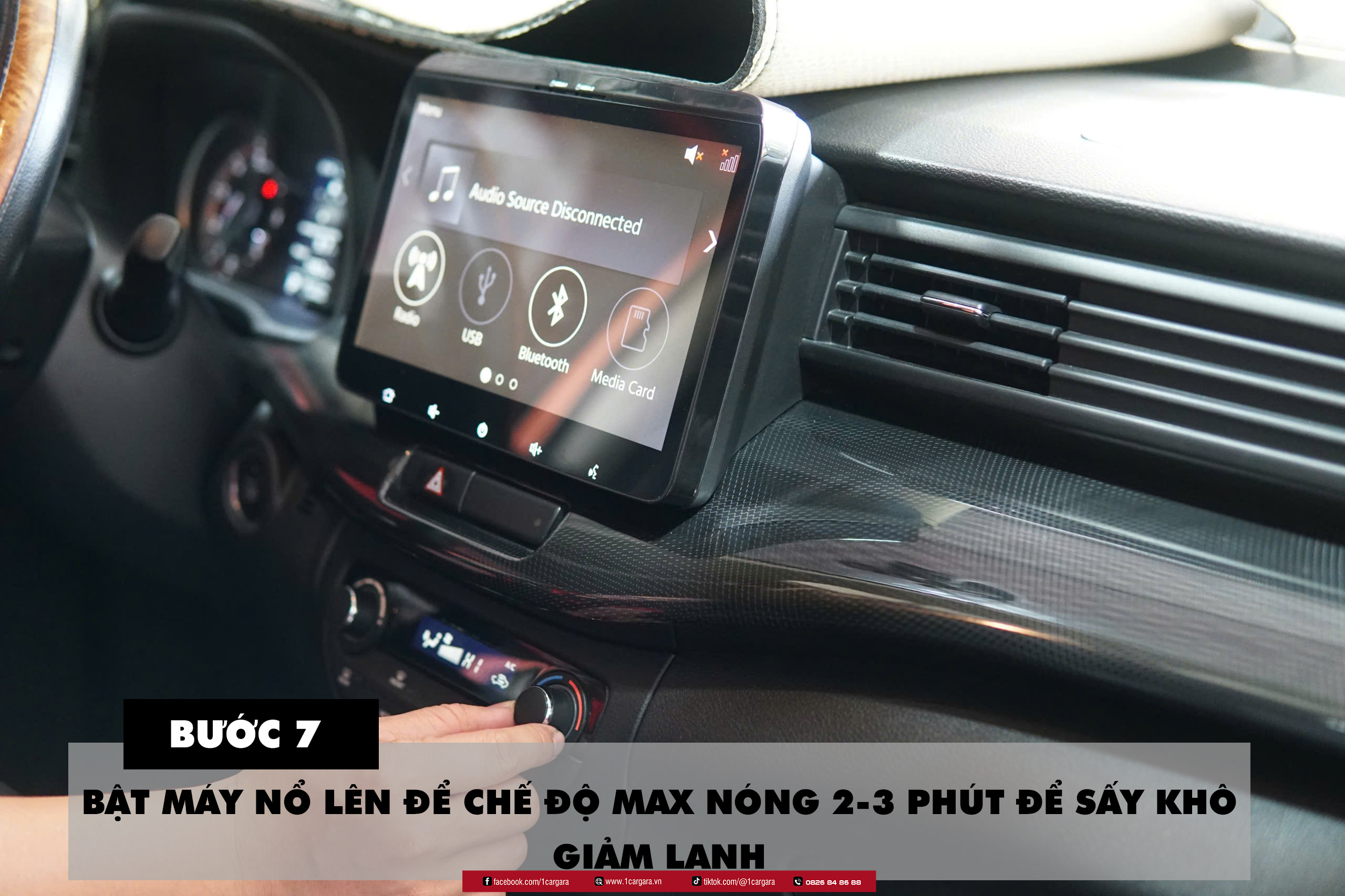 BUOC 7 bat may no và de che do max nong 2-3 phut
