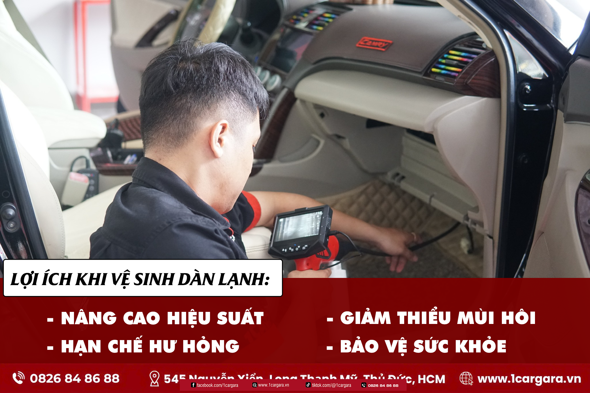 Loi ich khi ve sinh dan lanh o to