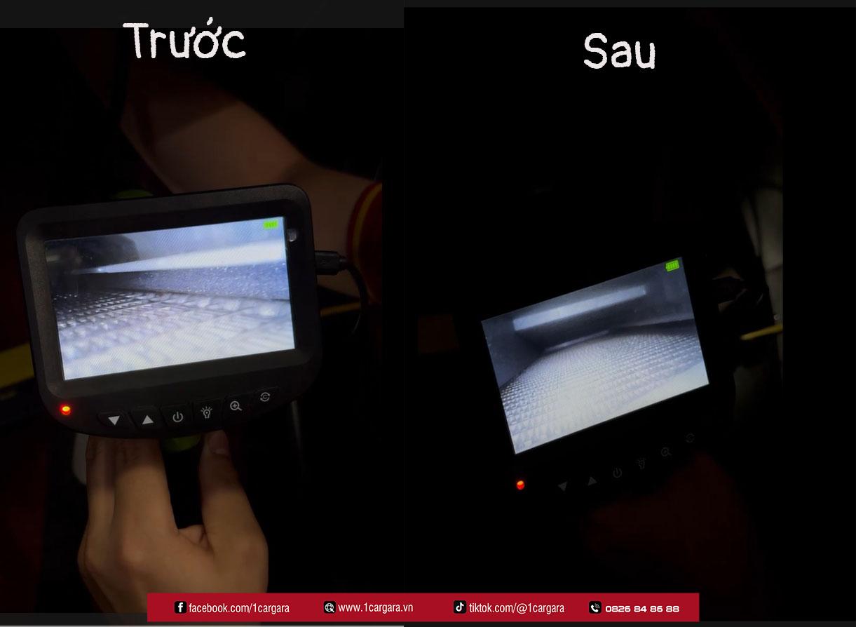 So sanh truoc va sau khi ve sinh noi soi dan lanh o to