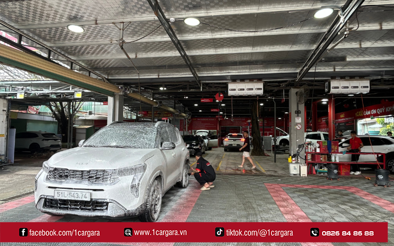 1CAR GARA – địa chỉ rửa xe ô tô gần, uy tín