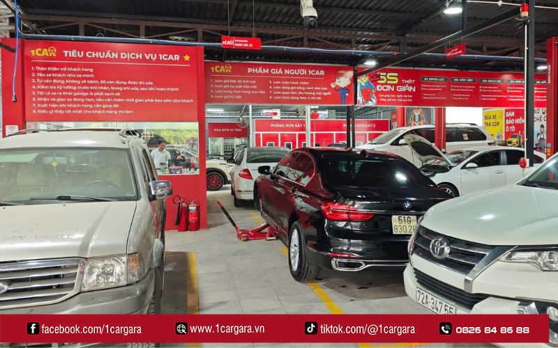1CAR GARA thay ắc quy ô tô tận nhà nhanh chóng