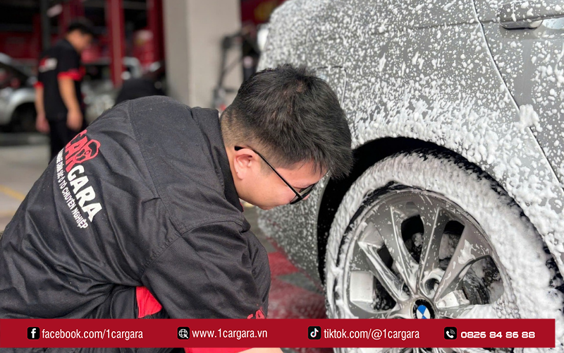 Quy trình rửa xe chuyên nghiệp tại 1CAR GARA chuẩn kỹ thuật