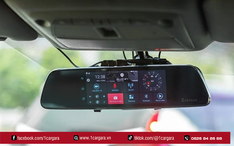 Camera gương chiếu hậu ô tô mang lại an toàn hiện đại