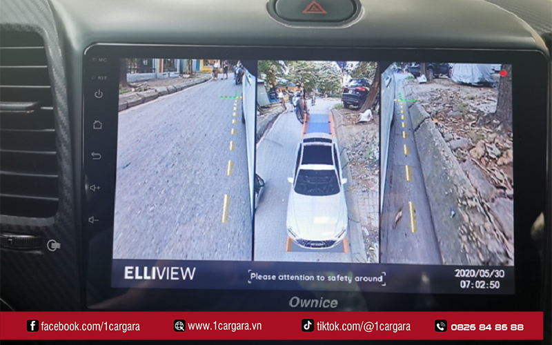 Camera 360 ô tô giúp hạn chế điểm mù, lái xe an toàn