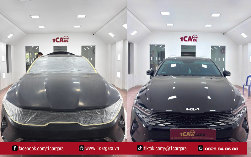 1CARGARA thực hiện quy trình phủ Nano ô tô chuyên nghiệp, chuẩn xác