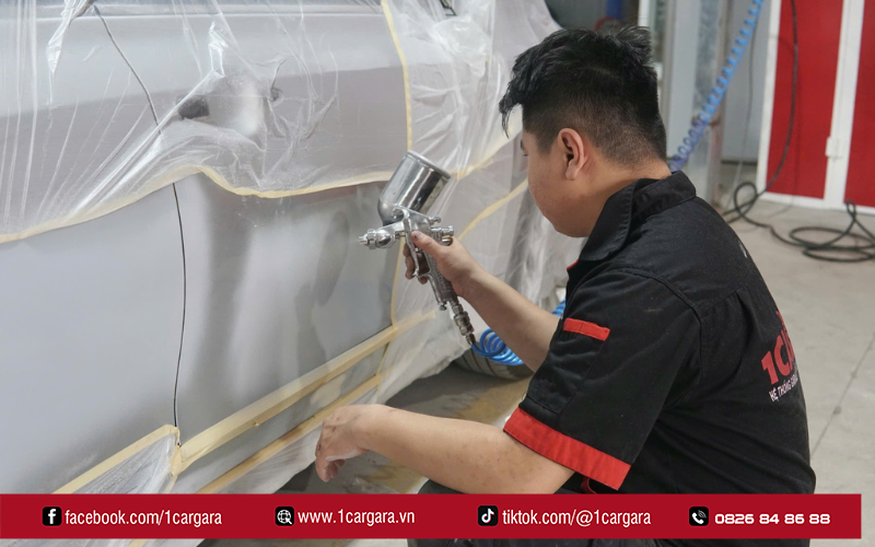 Quy trình sơn xe ô tô chuyên nghiệp tại 1CARGARA đảm bảo chất lượng cao