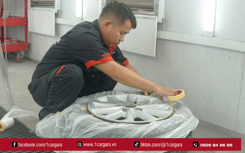 Giá sơn mâm xe ô tô tại 1CARGARA luôn cạnh tranh, minh bạch
