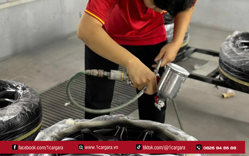 Quy trình sơn mâm xe ô tô tại TPHCM diễn ra chuyên nghiệp, tỉ mỉ