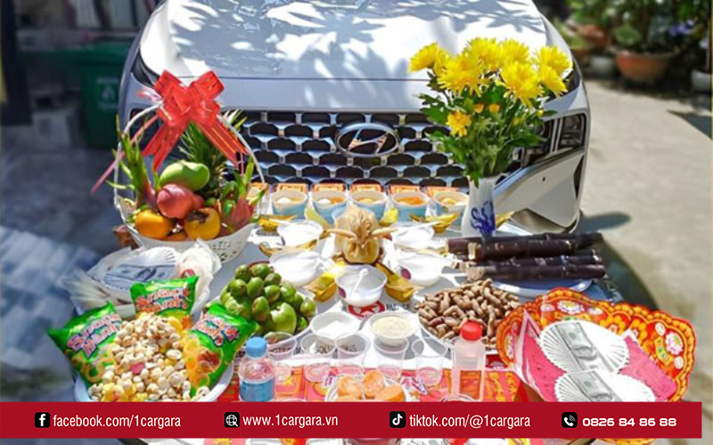 Lễ vật cúng xe