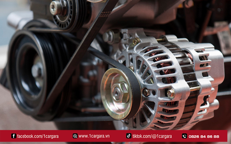 Đèn báo bình ắc quy đỏ do máy phát điện hỏng, không sạc điện