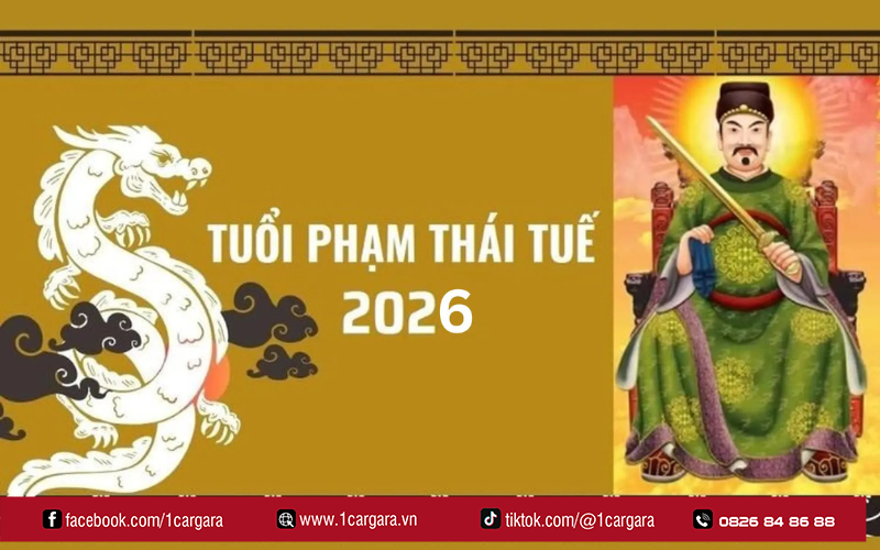 Năm 2026, các tuổi Ngọ, Tý, Mão, Dậu, Sửu phạm Thái Tuế