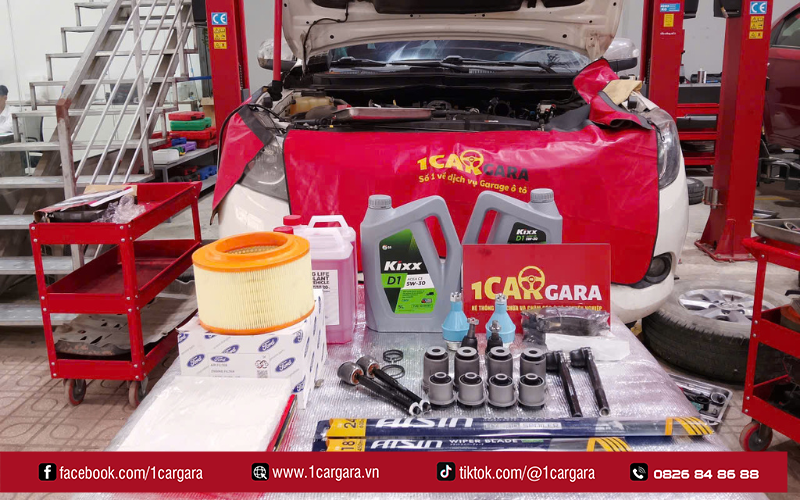1CAR GARA thay nhớt đúng chuẩn, kiểm tra kỹ, dùng dầu chính hãng