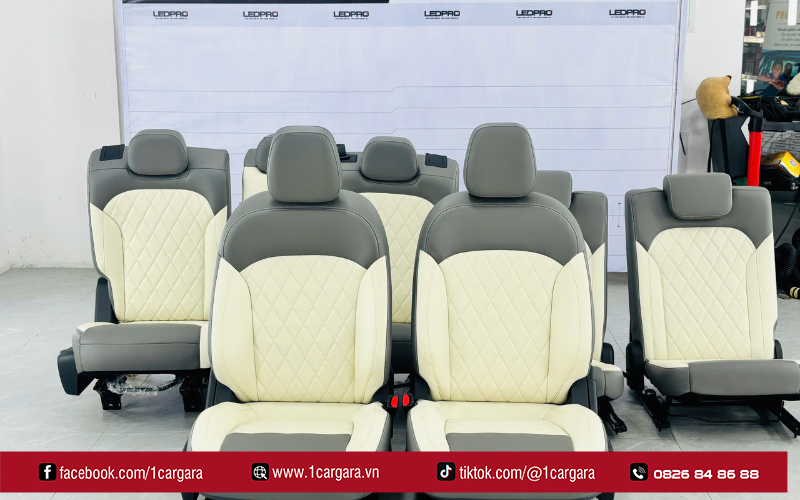 Giá bọc ghế da 7 chỗ tùy chất liệu và xe
