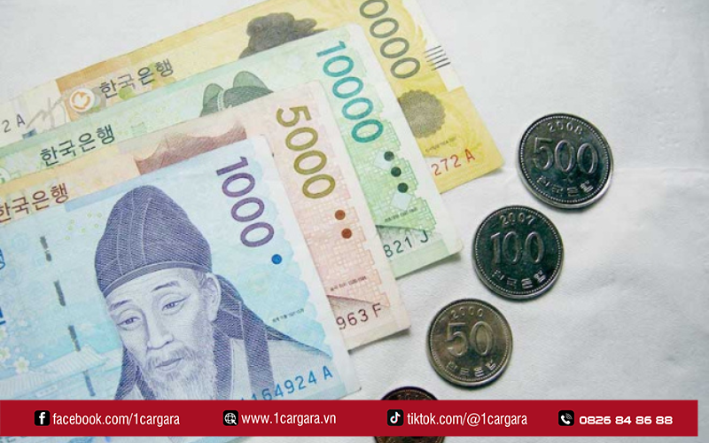 Một triệu won Hàn Quốc hiện đổi khoảng mười bảy triệu đồng Việt