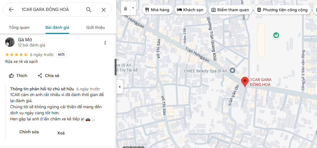 Đánh giá thực tế GMap Đông Hòa