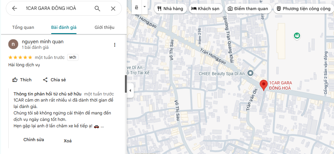 Đánh giá thực tế GMap Đông Hòa