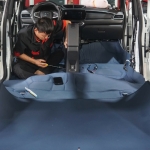 Thảm chống ồn giảm tạp âm, đồng thời bảo vệ sàn xe hiệu quả