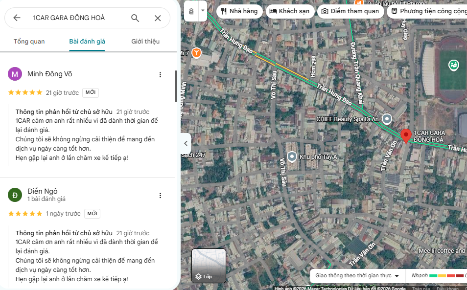 Đánh giá thực tế GMap Đông Hòa