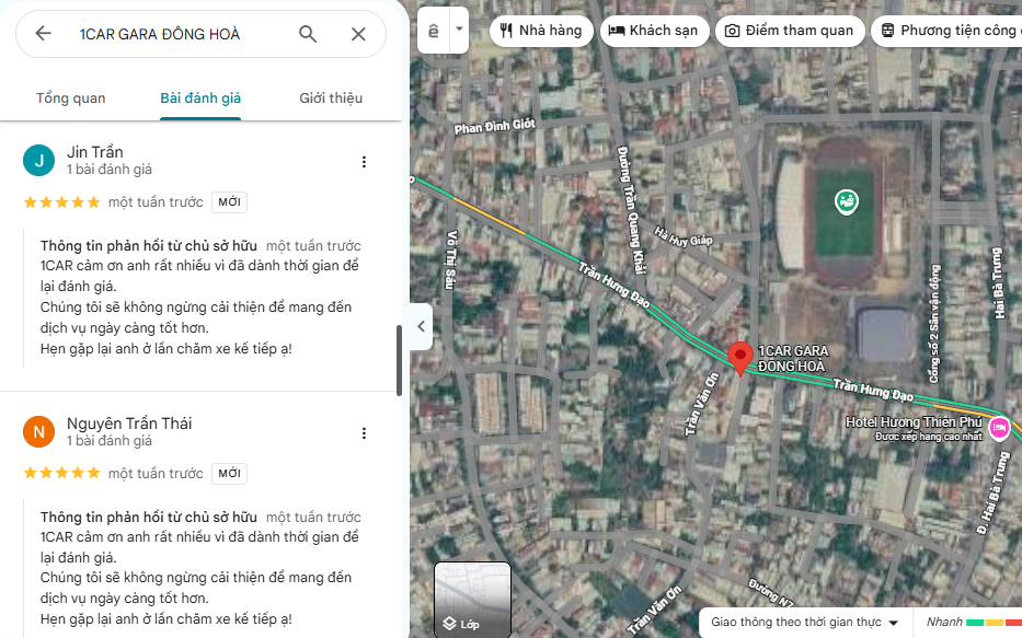 Đánh giá thực tế GMap Đông Hòa