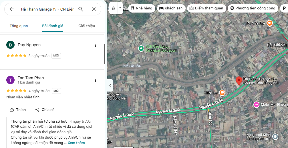 Đánh giá thực tế GMap Biên Hòa