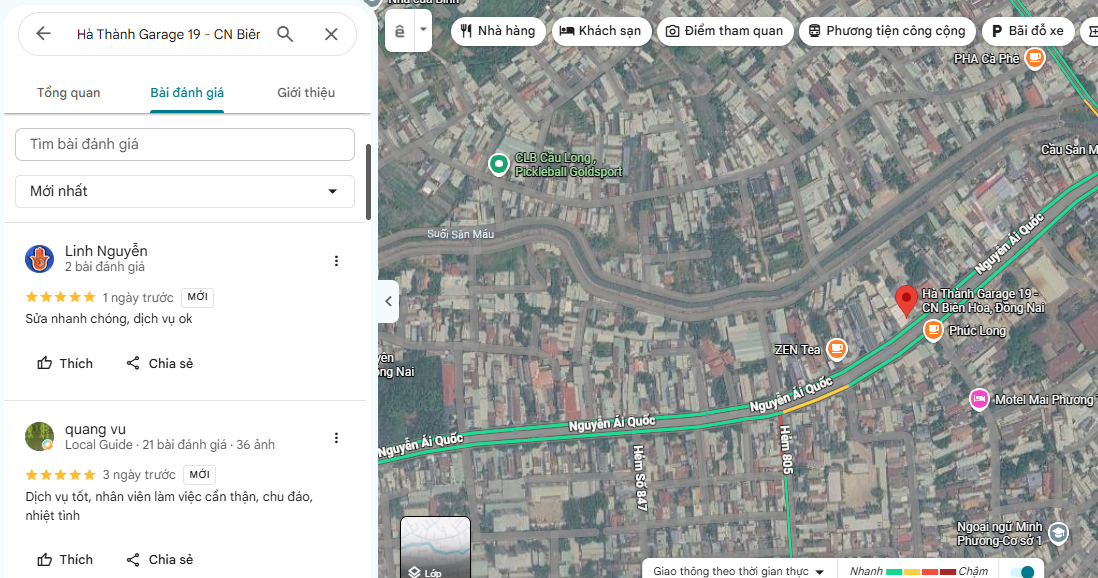 Đánh giá thực tế GMap Biên Hòa