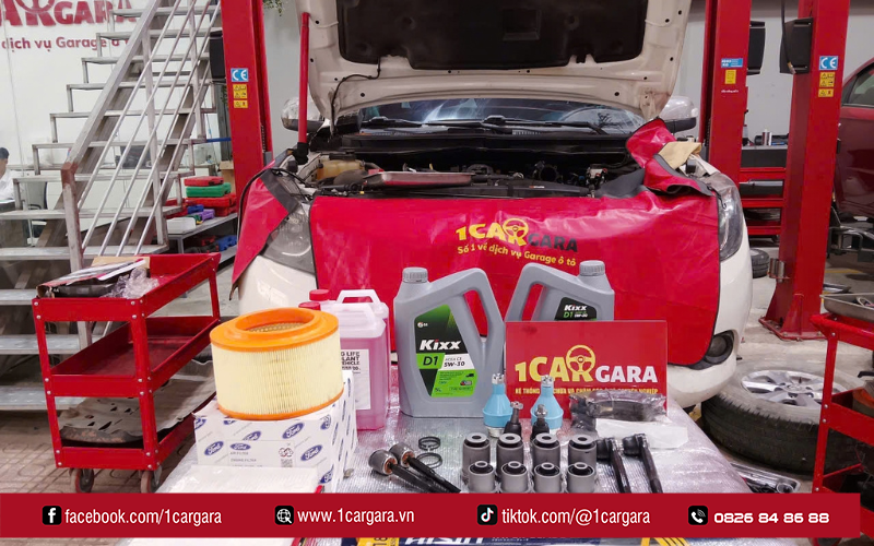 1CAR GARA thay dầu đúng chuẩn, kiểm tra xe kỹ lưỡng, minh bạch