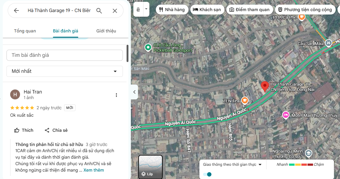 Đánh giá thực tế GMap Biên Hòa