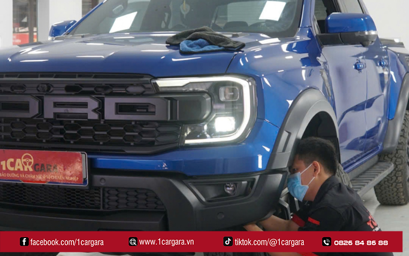 1CAR GARA lắp bi gầm chuẩn kỹ thuật, đẹp và tiết kiệm