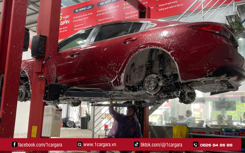 1CAR GARA phủ gầm chuyên nghiệp, giảm tiếng ồn và bảo vệ khung gầm