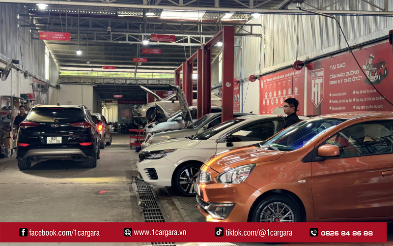 1CAR GARA hỗ trợ sửa chữa, bảo dưỡng và kiểm tra xe chuyên nghiệp