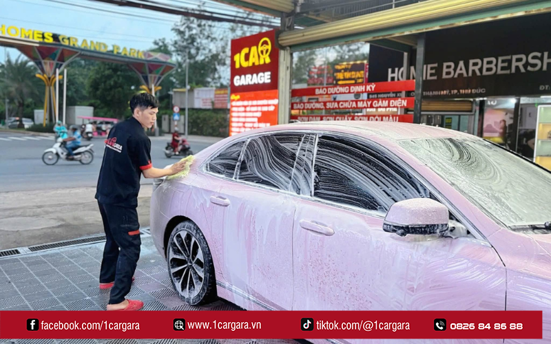 1CAR GARA rửa xe ô tô gần đây chỉ từ 100.000 VNĐ