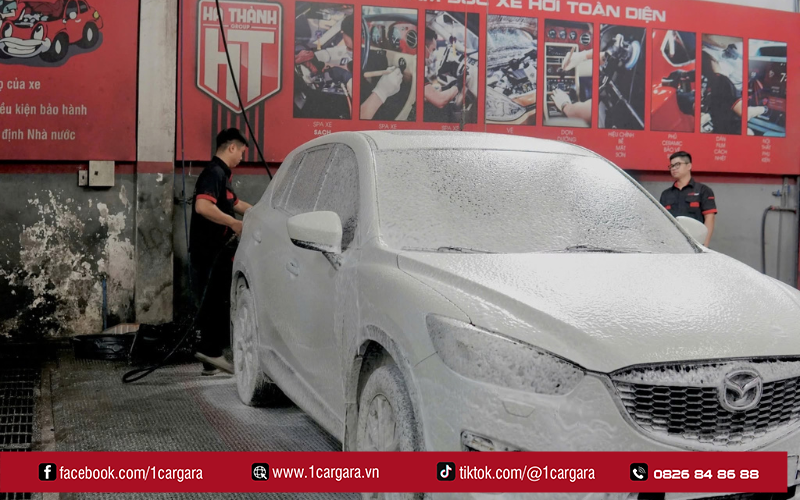 Gara chăm sóc xe chuẩn detailing, hạn chế trầy xước và giữ sơn đẹp