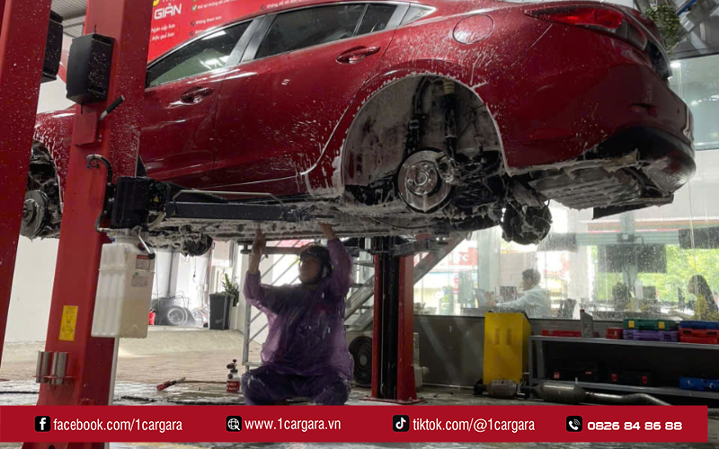 Sơn phủ gầm ô tô tại 1CAR GARA có giá từ 2.500.000 VNĐ